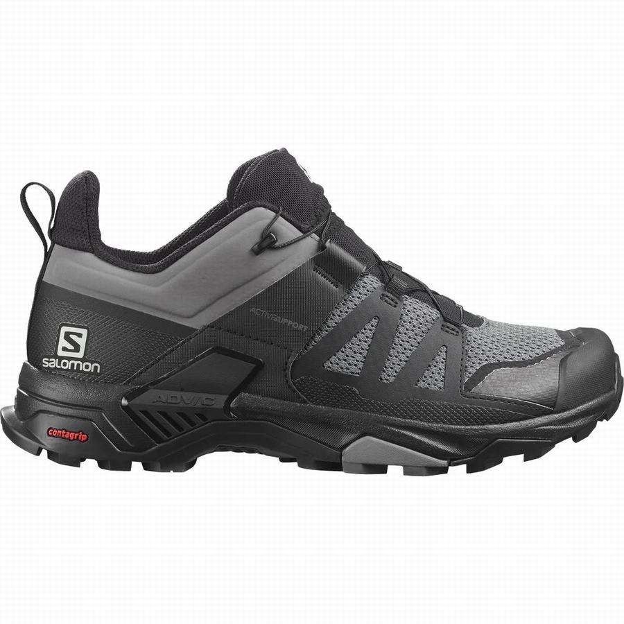 Salomon X Ultra 4 Wandelschoenen Heren Zwart/Grijs (LPW3639WD)